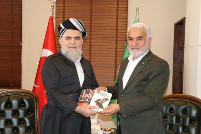 HÜDA PAR Genel Başkanı Yapıcıoğlu, Kürdistan Adalet Topluluğu Partisi Genel Başkanı Bapir’i ağırladı