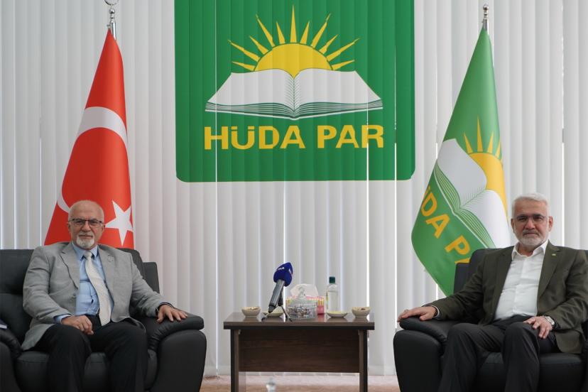 HÜDA PAR Genel Başkanı Yapıcıoğlu, Liberal Parti Genel Başkanı Gülabi’yi ağırladı