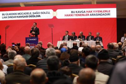 SAADET PARTİSİ GENEL BAŞKANI MAHMUT ARIKAN: “BU KAVGA METRESİNE KADRO AÇANLARLA, SINAV BİRİNCİSİ OLDUĞU HALDE MÜLAKATLARDA HAKKI YENENLER ARASINDADIR”