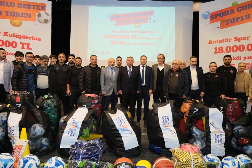 Adana Büyükşehir Belediyesi’nden Amatör Spor Kulüplerine önemli destek