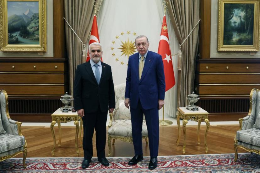HÜDA PAR Genel Başkanı Yapıcıoğlu'ndan Cumhurbaşkanı Erdoğan'a ziyaret