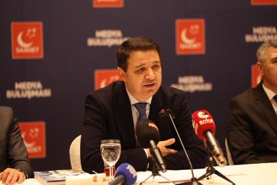 SAADET PARTİSİ GENEL BAŞKANI MAHMUT ARIKAN: “MECLİS TV DEPREMZEDEYE KAPALI, ŞİMON PERES’E AÇIKTI”