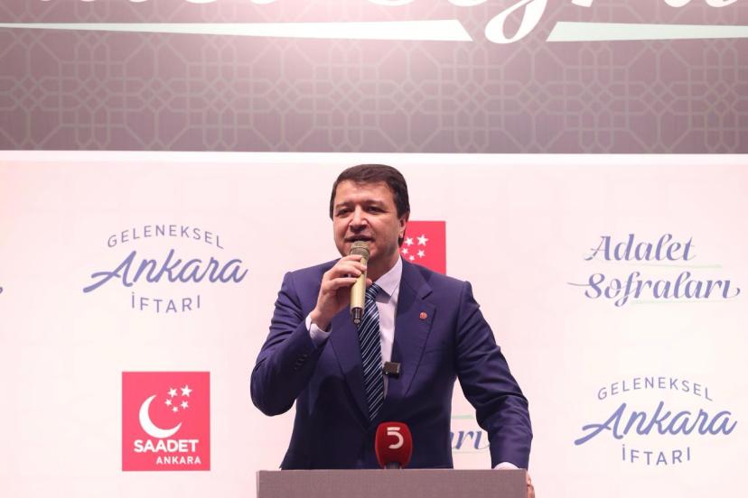 SAADET PARTİSİ GENEL BAŞKANI MAHMUT ARIKAN: “BÖLGE ATEŞE ATILIYOR, TÜRKİYE TARİHİ BİR SORUMLULUKLA KARŞI KARŞIYA”