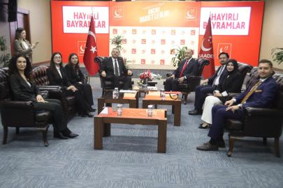 SAADET PARTİSİ GENEL MERKEZİ SİYASİ PARTİLERİ AĞIRLADI GÜNDEM: İRAN VE GAZZE