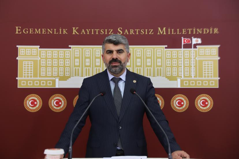 HÜDA PAR Milletvekili Dinç: Filistinli kardeşlerimizi katleden soykırımcı çifte vatandaşları yargılayalım