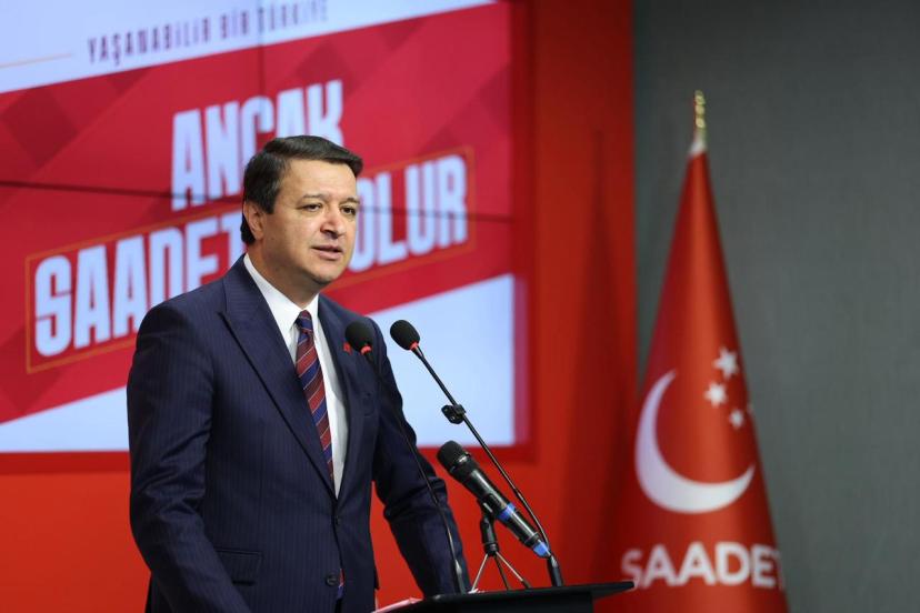 SAADET PARTİSİ GENEL BAŞKANI MAHMUT ARIKAN, CHP GENEL BAŞKANI ÖZGÜR ÖZEL İLE BİR ARAYA GELDİ