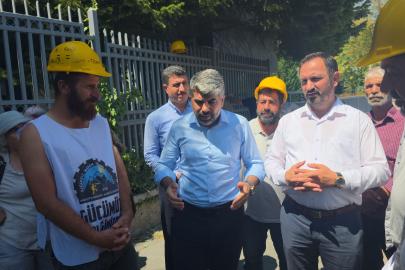 HÜDA PAR Mersin Milletvekili Dinç’ten Ankara’da eylem yapan madencilere destek ziyareti
