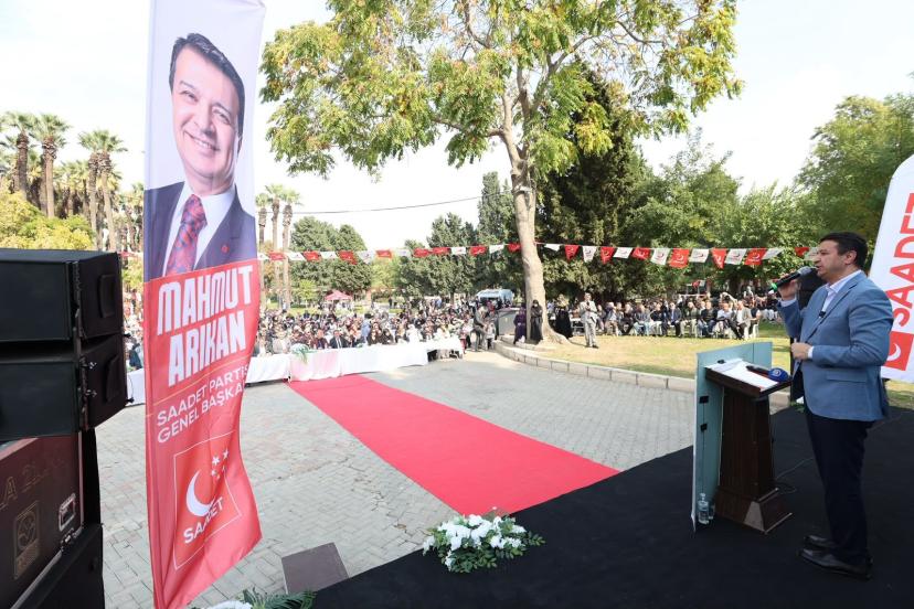SAADET PARTİSİ GENEL BAŞKANI MAHMUT ARIKAN: “EKMEK ÇALANA TERS KELEPÇE, MİLLETİ SOYANA AF!” “NİYETİMİZ BU BOZUK SİSTEME ENTEGRE OLMAK DEĞİL; SİSTEMİ KÖKÜNDEN DEĞİŞTİRMEK”